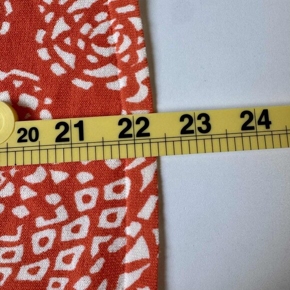 Chico’s Orange & White Open Front Cardigan | Size 0 (US Small) - Picture 7 of 7